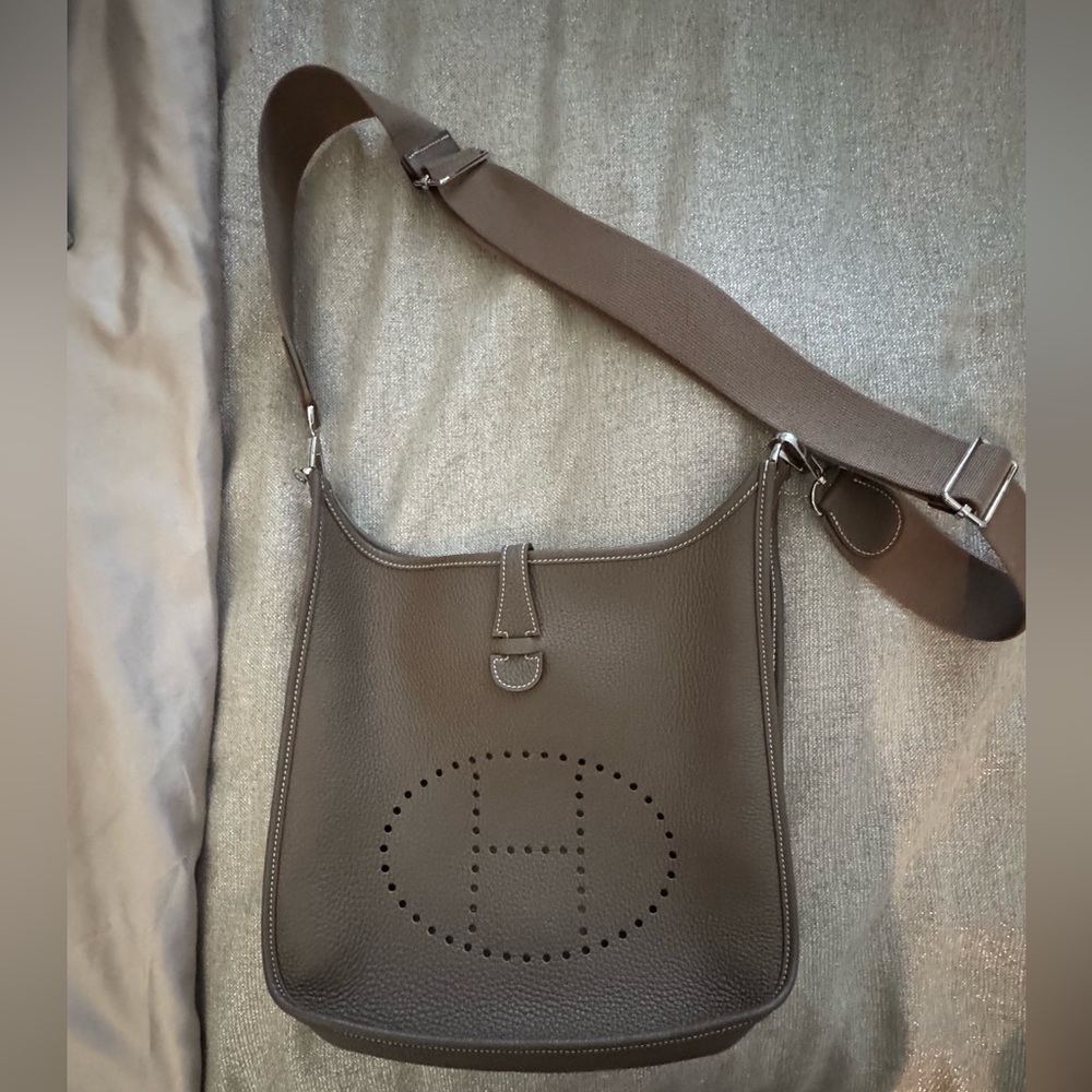 Brand New Hermes Evelyne GPM IN Etoupe